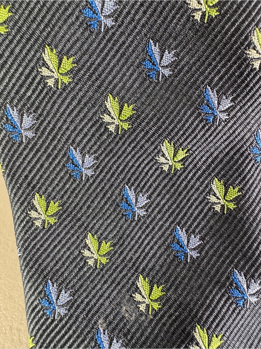 Berend Dewitt 100% Silk Necktie 5 Fingers Leaf Print German Designer Luxury Tie - Picture 11 of 12